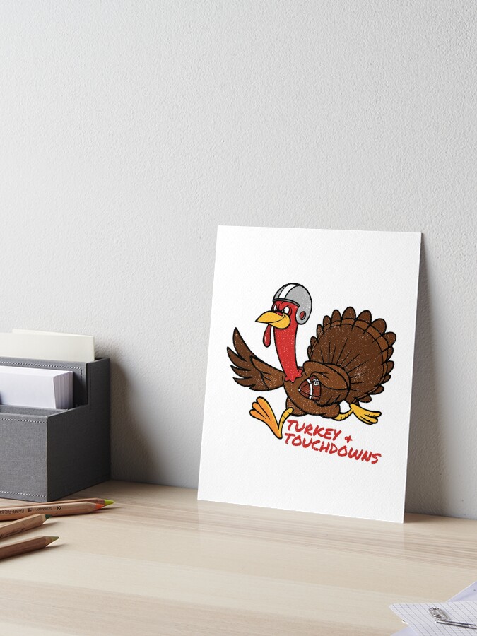 Thanksgiving Turkey Football Art Print