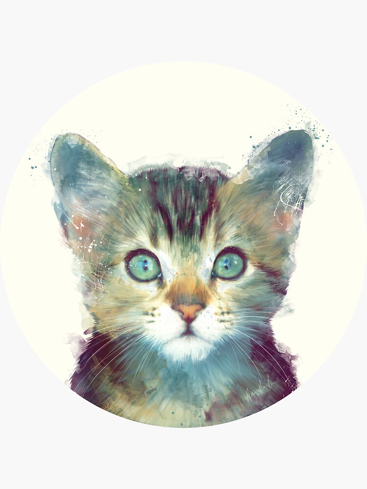 Artwork view, Cat // Aware designed and sold by Amy Hamilton