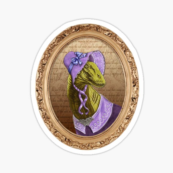 Charlotte Brontësaurus Sticker