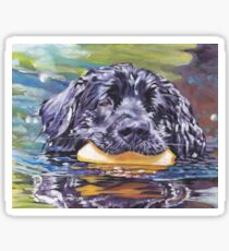 Pegatina Terranova Perro Pintura de Bellas Artes