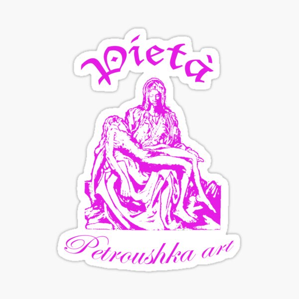 Pieta_pink Sticker