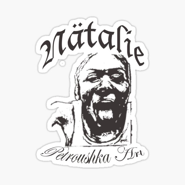 Natalie_black Sticker