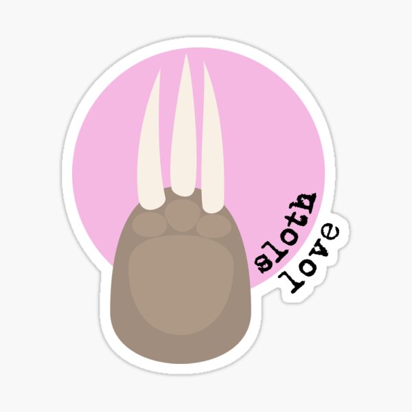 Sloth Love (Alternate Text) Sticker