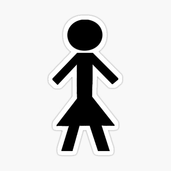 NT Woman - White Sticker