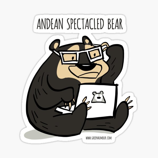 Andean Spectacled Bear Sticker