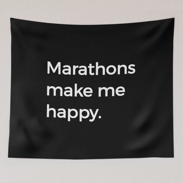 Item preview, Marathons Make Me Happy Funny Running Endurance designed and sold by KNUXX Shop.