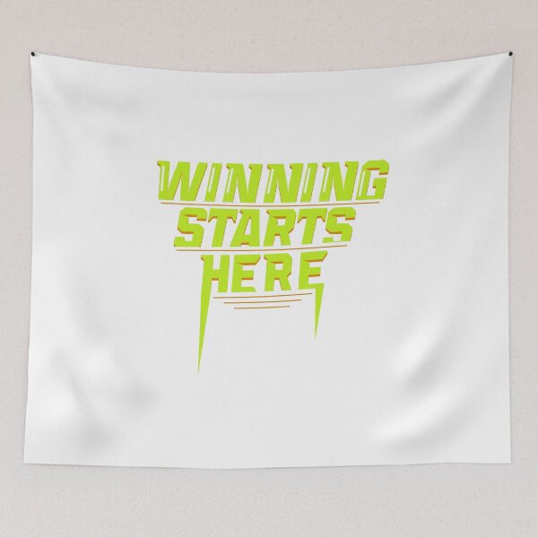 Item preview, Winning Starts Here Running Runner 5K Fun Run Green designed and sold by KNUXX Shop.