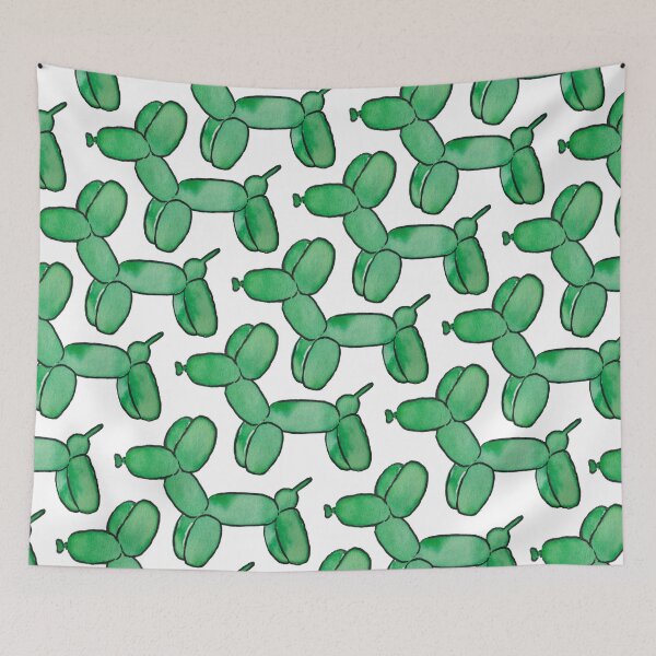Item preview, Green Watercolor Balloon Dogs (Close) designed and sold by KelseyLovelle.