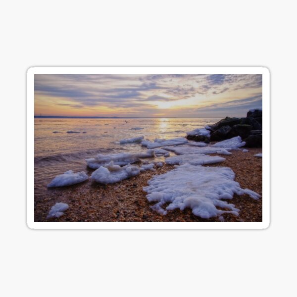 A Cold Sandy Hook Winter Sticker