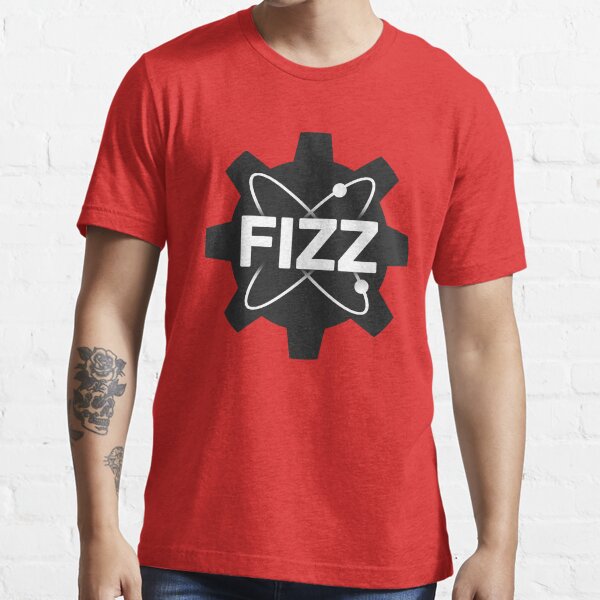 Black Gear Centered Logo Red Background Essential T-Shirt