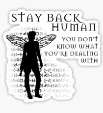Stay Back Sticker