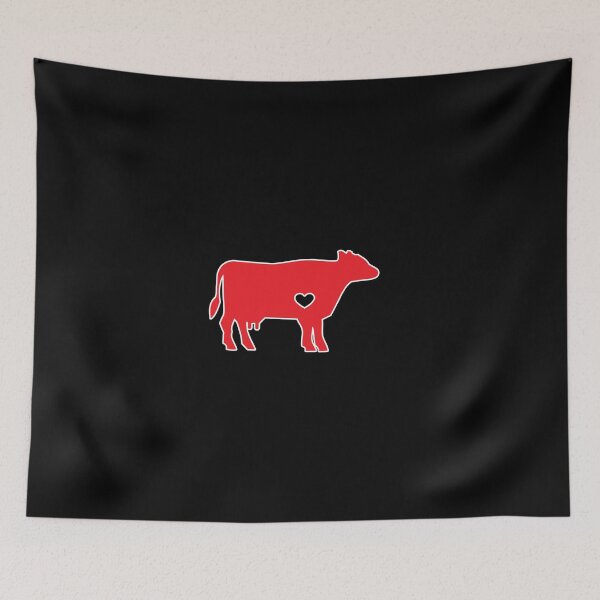 Item preview, I Love Cows Cute Cattle Bovine Farmer Rancher Red designed and sold by KNUXX Shop.