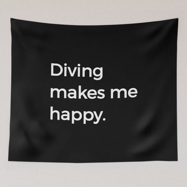 Item preview, Diving Makes Me Happy Sports High Dive Diver designed and sold by KNUXX Shop.