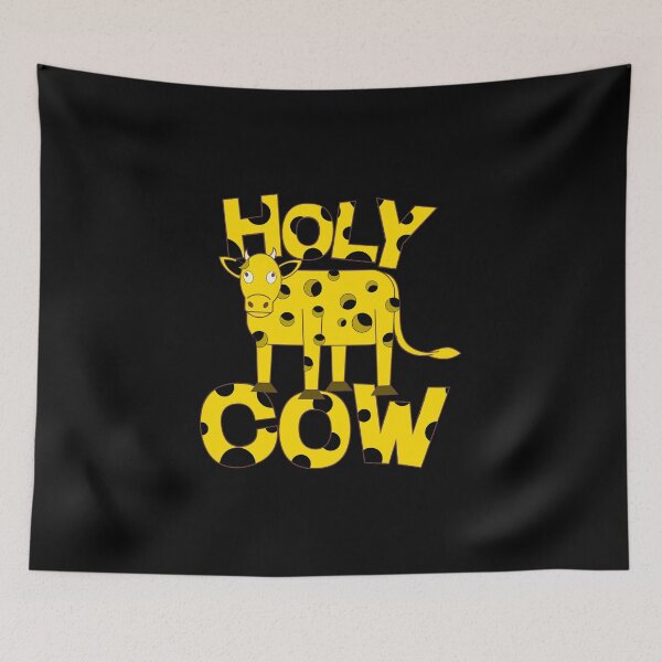 Item preview, Holy Cow Swiss Cheese Funny Cattle Joke Picture designed and sold by KNUXX Shop.