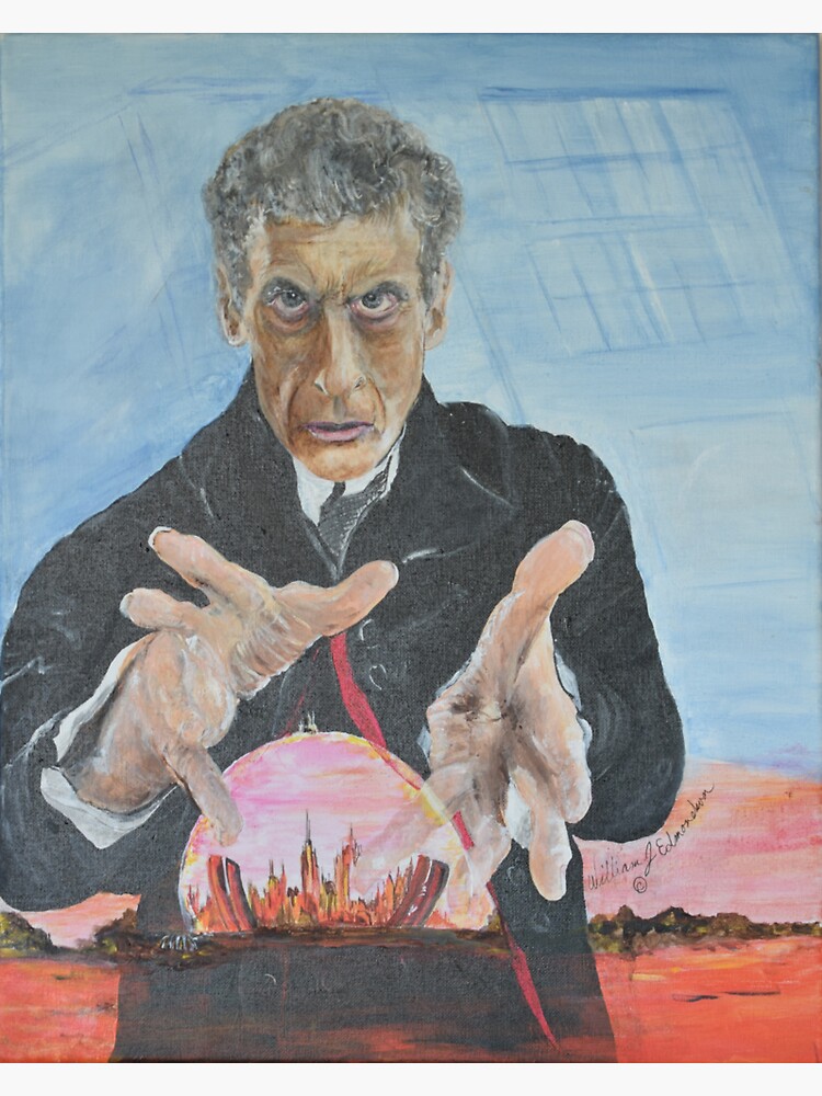 Thumbnail 3 of 3, Sticker, Rebel Time Lord designed and sold by ArtByWilliamE.