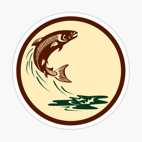 Salmon Fish Fishing Sticker