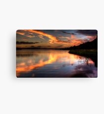 Dusk At Trory Canvas Print