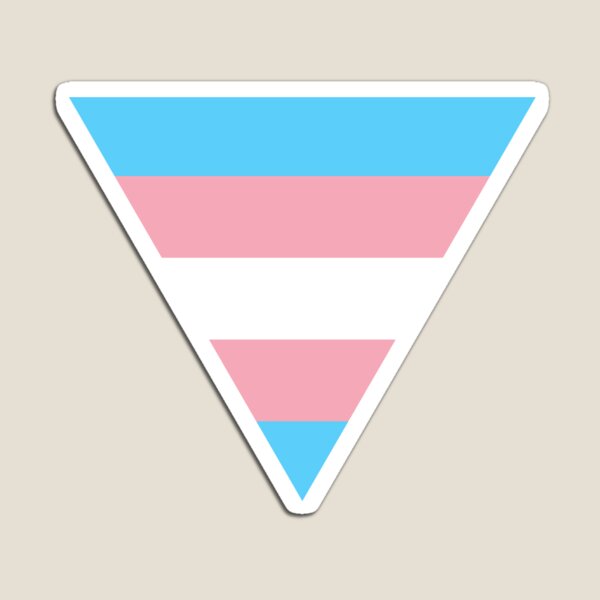 Item preview, Triangle transgender flag designed and sold by Margotte.