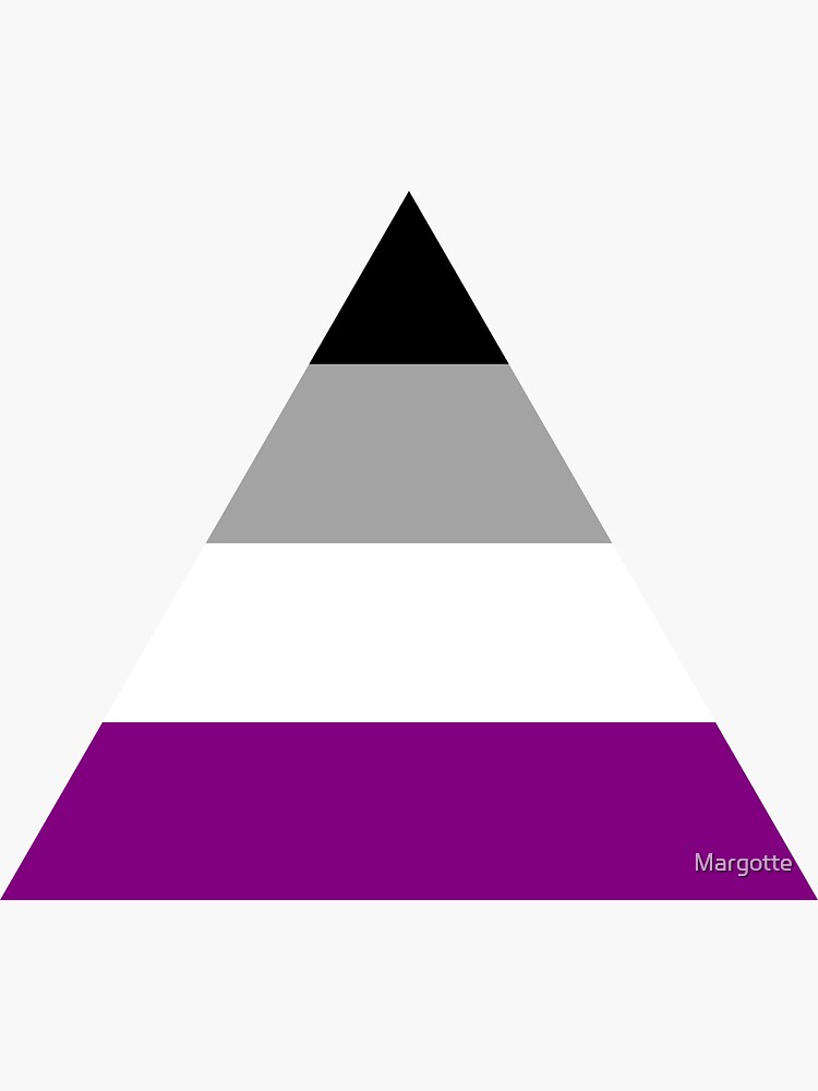 Asexual Triangle Flag Sticker By Margotte Redbubble 