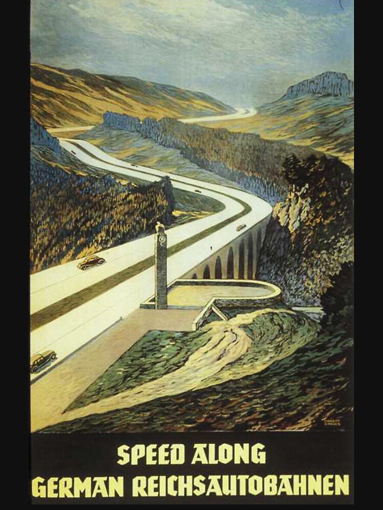 Reichsautobahnen, 1939 Tourist Ad by edsimoneit