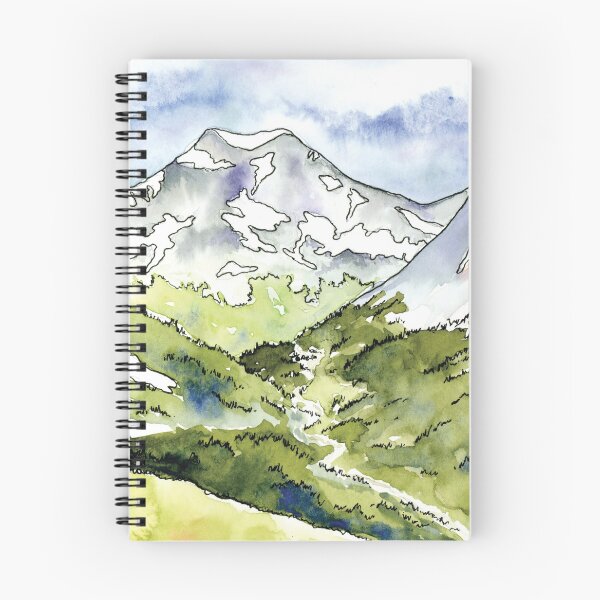 Item preview, Mount Democrat watercolor and ink designed and sold by Kelly Roy.