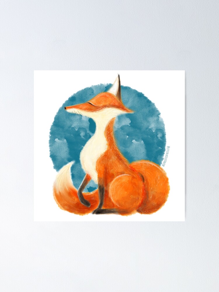 Alternate view of Smiling Red Fox Poster