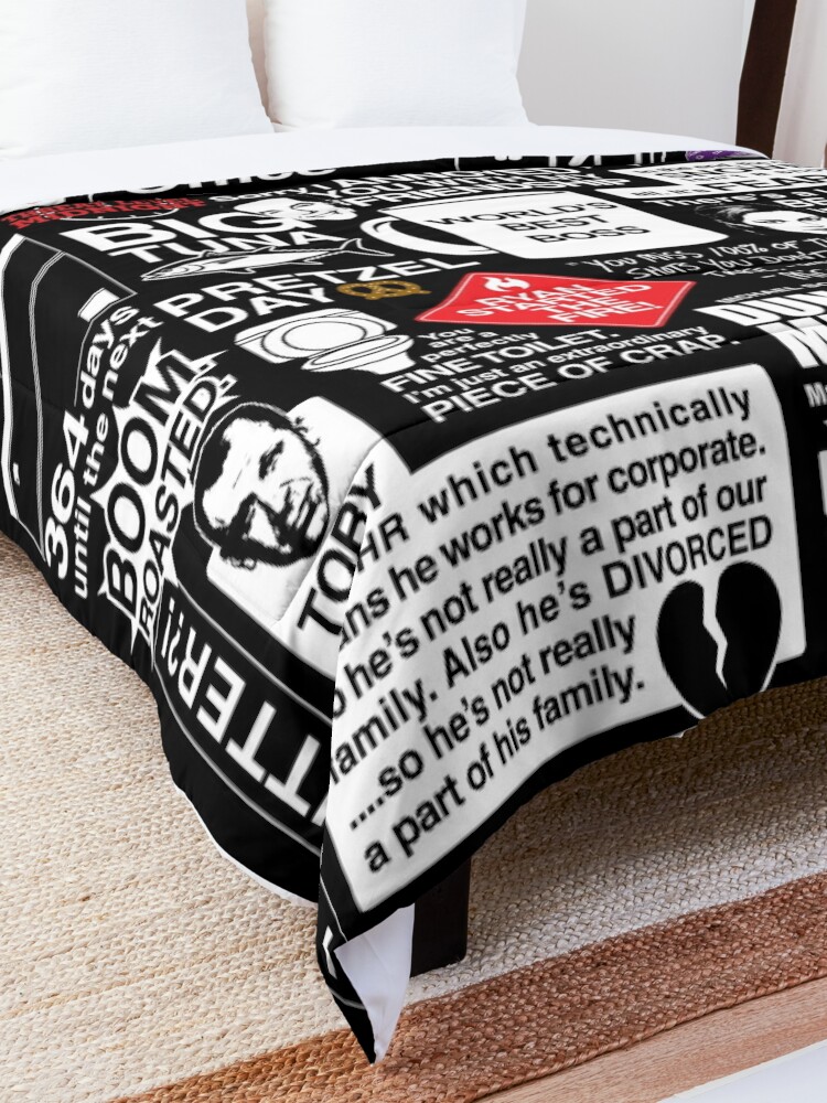 Alternate view of Wise Words From The Office - The Office Quotes Comforter