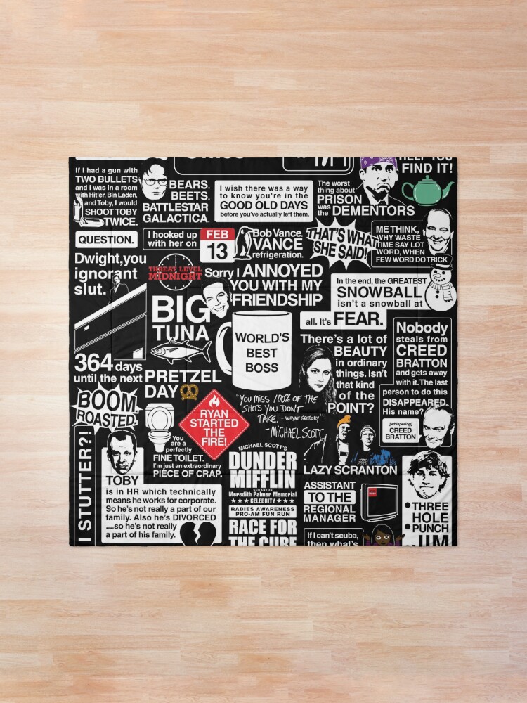 Alternate view of Wise Words From The Office - The Office Quotes Comforter