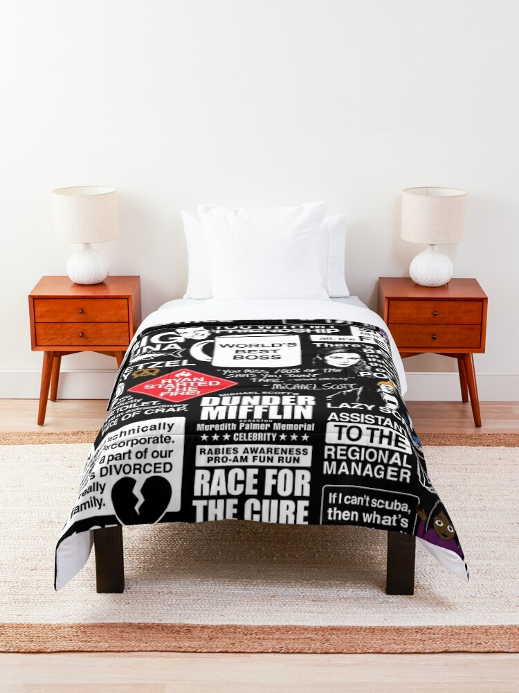 Alternate view of Wise Words From The Office - The Office Quotes Comforter
