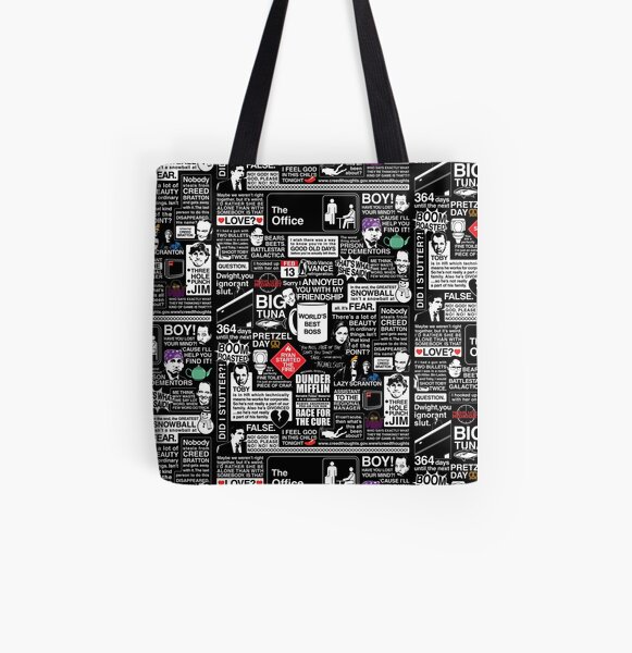 Wise Words From The Office - The Office Quotes All Over Print Tote Bag
