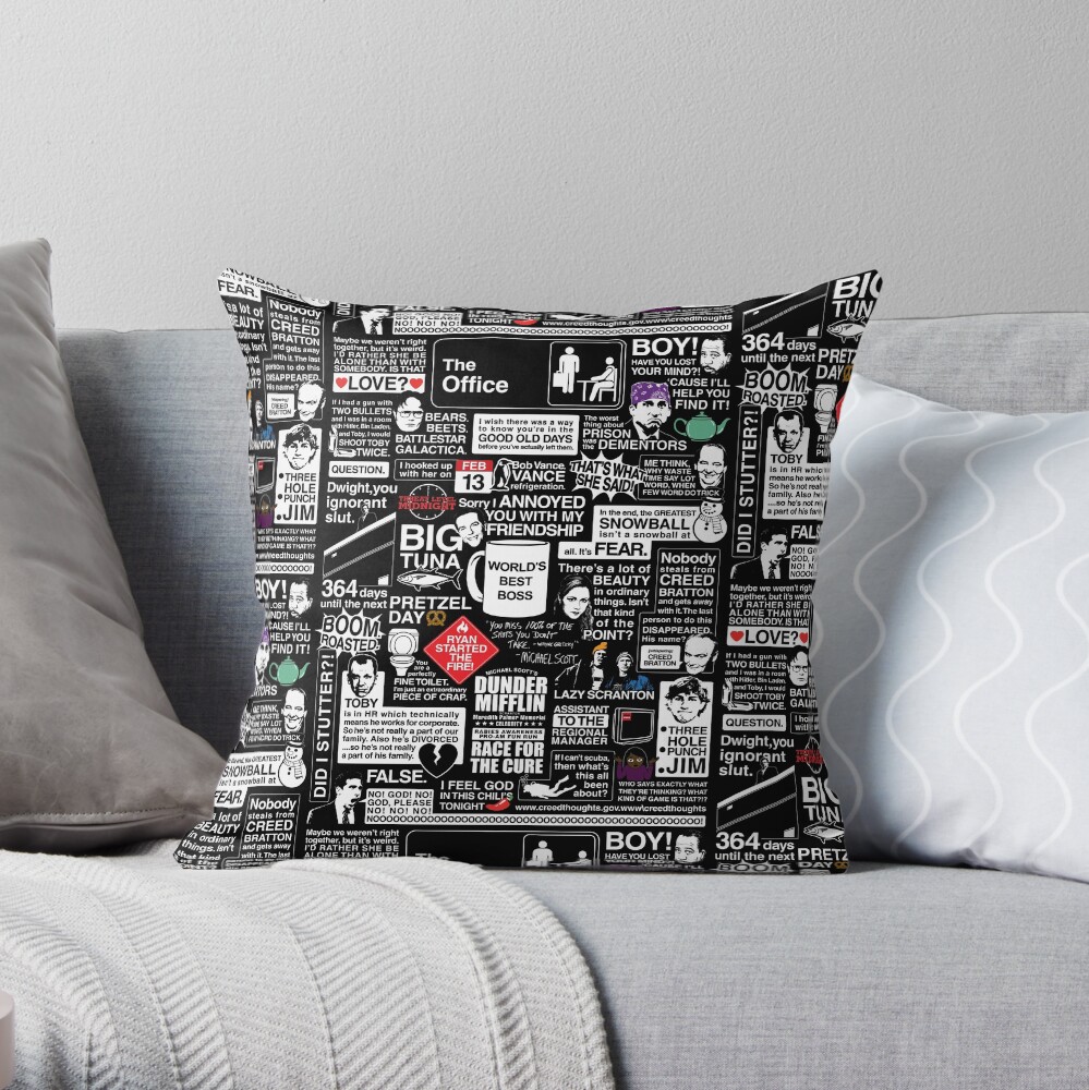 Wise Words From The Office - The Office Quotes Throw Pillow