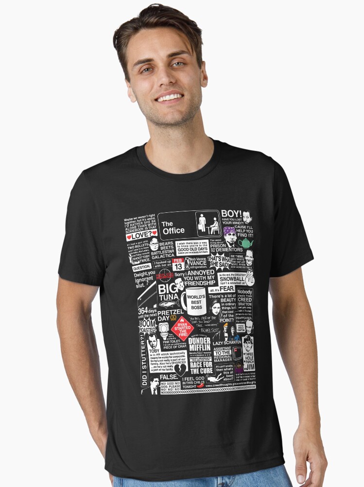 Thumbnail 1 of 7, Essential T-Shirt, Wise Words From The Office - The Office Quotes designed and sold by huckblade.