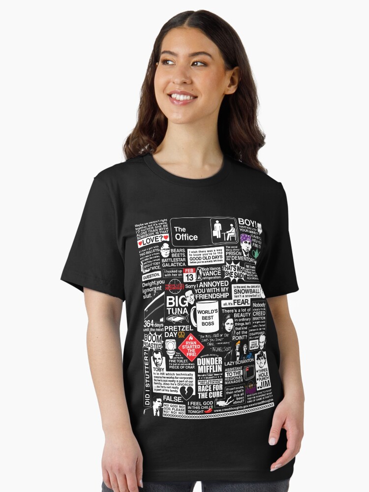 Thumbnail 2 of 7, Essential T-Shirt, Wise Words From The Office - The Office Quotes designed and sold by huckblade.