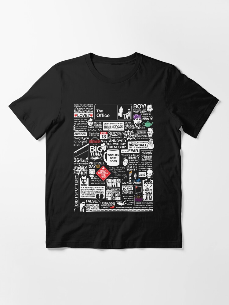 Thumbnail 3 of 7, Essential T-Shirt, Wise Words From The Office - The Office Quotes designed and sold by huckblade.