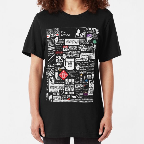 Wise Words From The Office - The Office Quotes Slim Fit T-Shirt