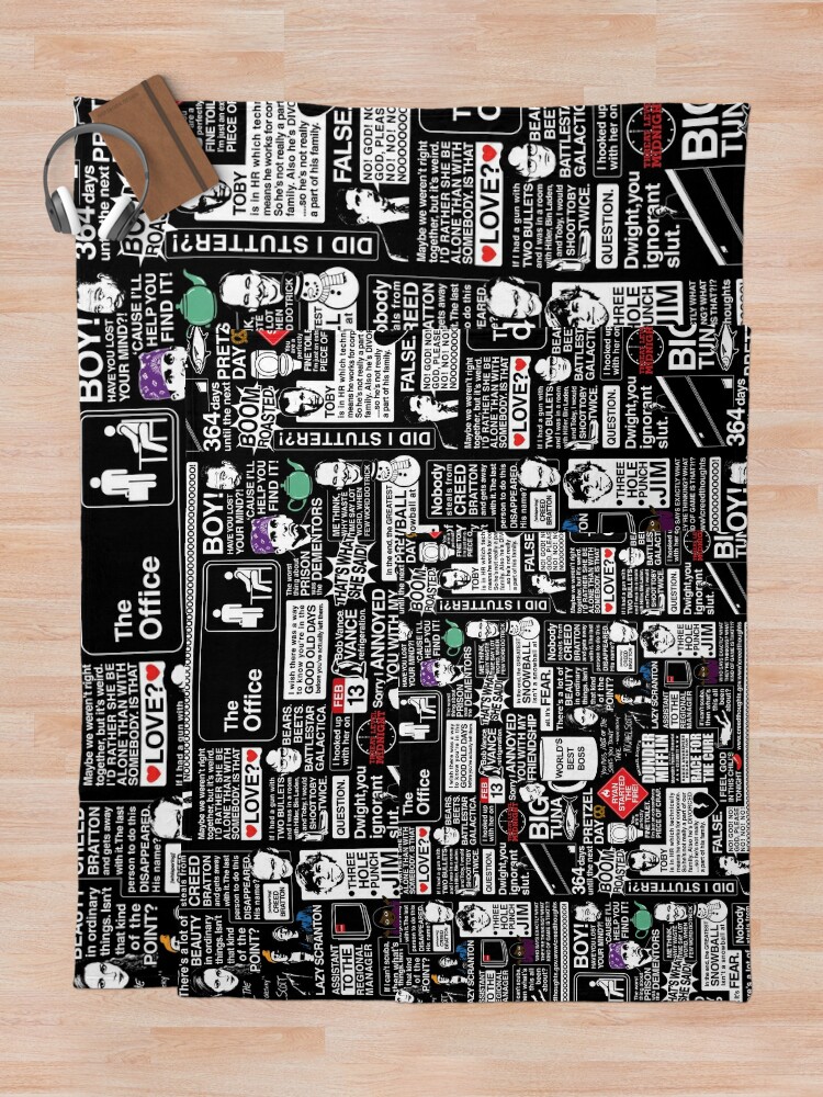 Discover Wise Words From The Office - The Office Quotes Throw Blanket