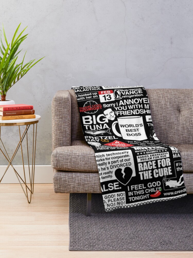 Discover Wise Words From The Office - The Office Quotes Throw Blanket