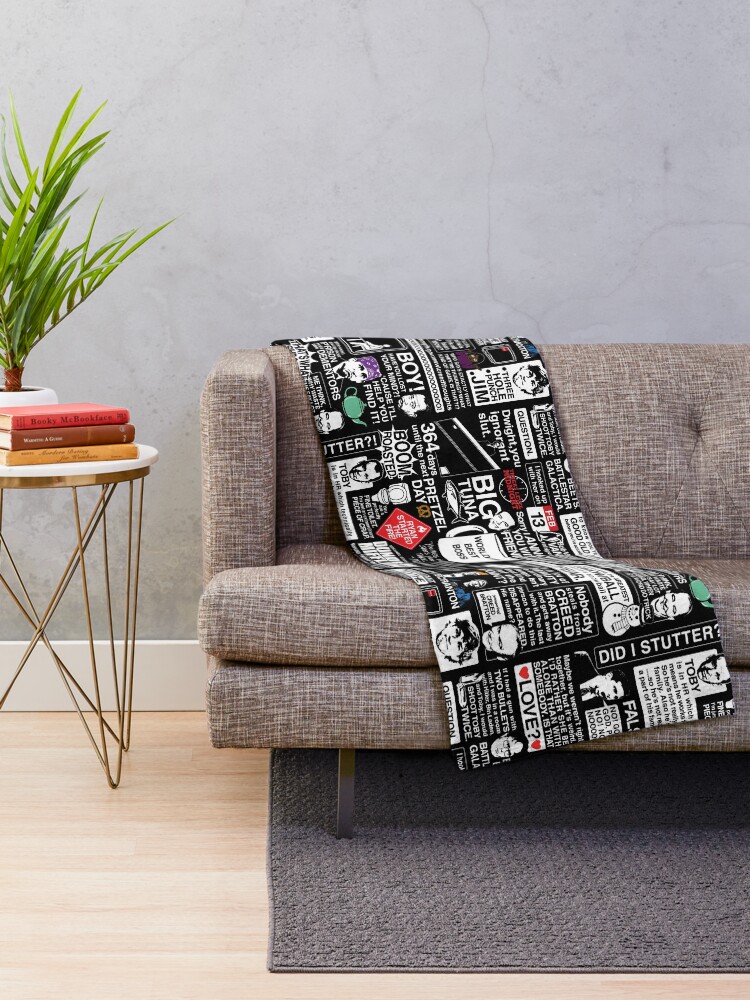Alternate view of Wise Words From The Office - The Office Quotes Throw Blanket