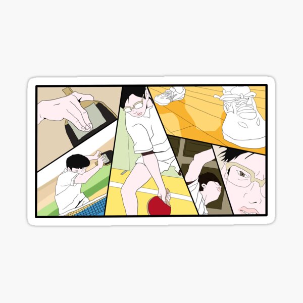 Ping Pong The Animation Anime Sticker for Sale by Anime Store