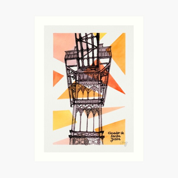 Elevador de Santa Justa - Lissabon Kunstdruck