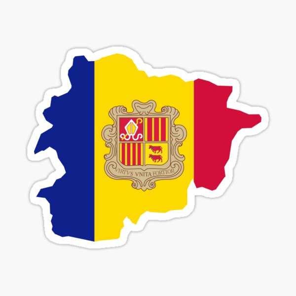 Aperçu de l'œuvre Carte des drapeaux d'Andorre créée et vendue par abbeyz71.