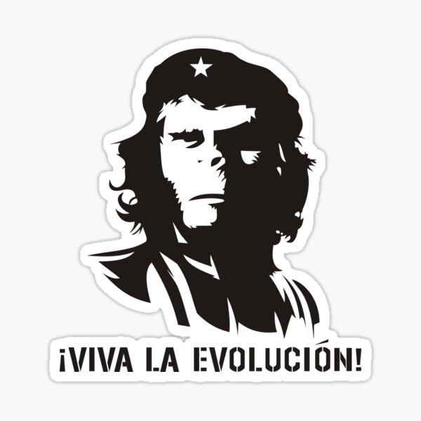 Artikel-Vorschau von  Che Guevarra. Auch ein Stück über die darwinistische Evolution basierend auf Charles Darwin., designt und verkauft von hipsterapparel.