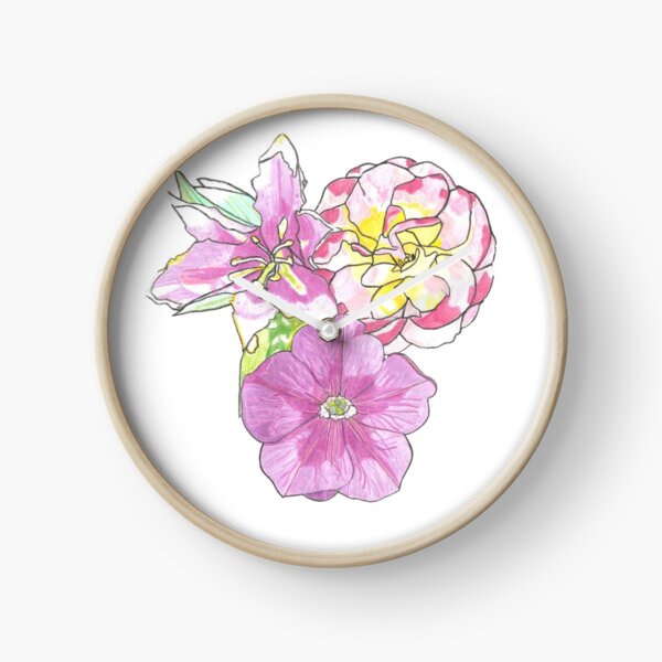 Florals Clock