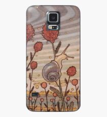Escargot dans les fleurs Coque et skin Samsung Galaxy