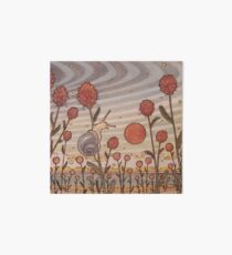 Snail in the Flowers Art Board