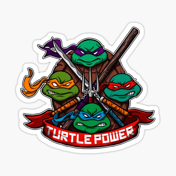 Turtle Power Stickers | Redbubble