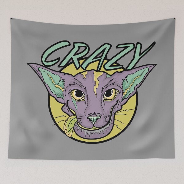 Item preview, Crazy Cat  designed and sold by scottswandesign.