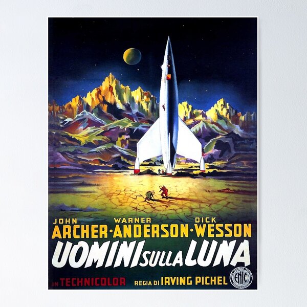 Item preview, Retro Science Fiction Moon Rocket Ship designed and sold by Maljonic.