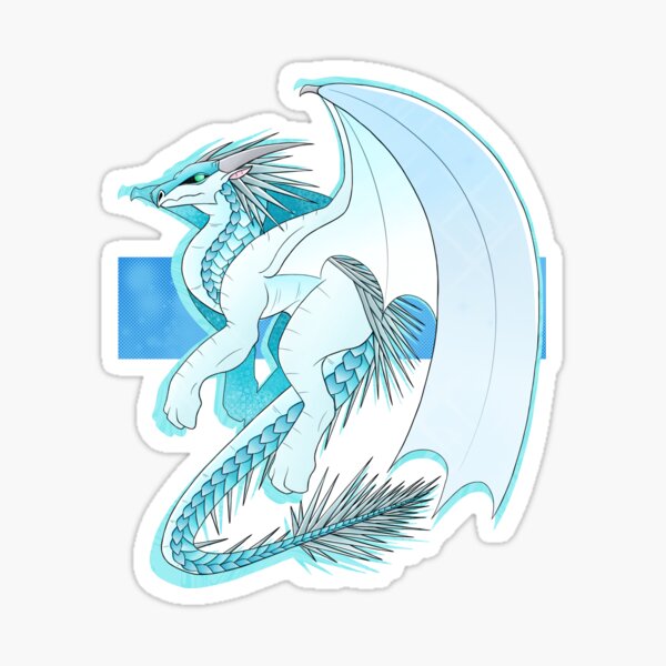 Ice Dragon Stickers Redbubble - roblox dragonlord wings for free