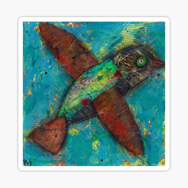 Bird Plane Sticker